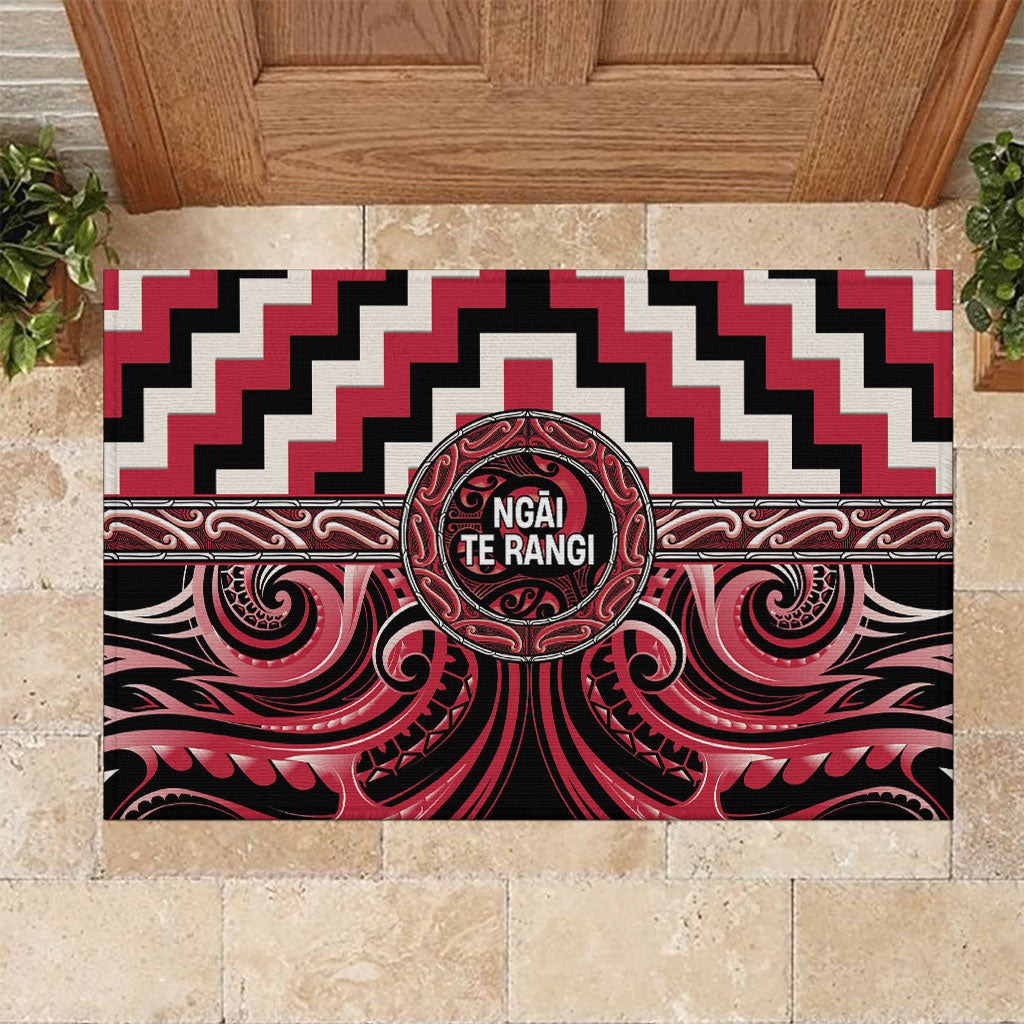 Aotearoa Ngai Te Rangi Rubber Doormat Maori Iwi Poutama Puhoro Tattoo