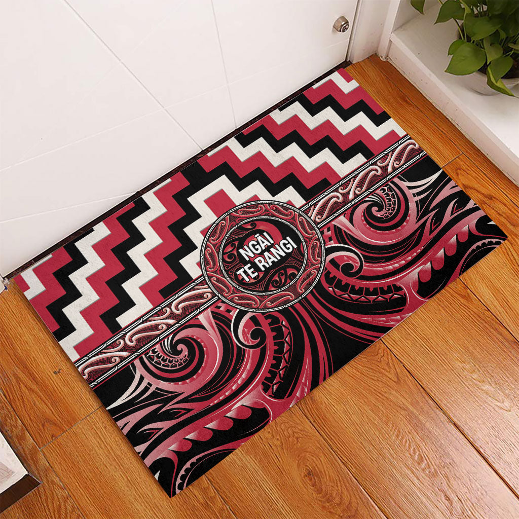 Aotearoa Ngai Te Rangi Rubber Doormat Maori Iwi Poutama Puhoro Tattoo