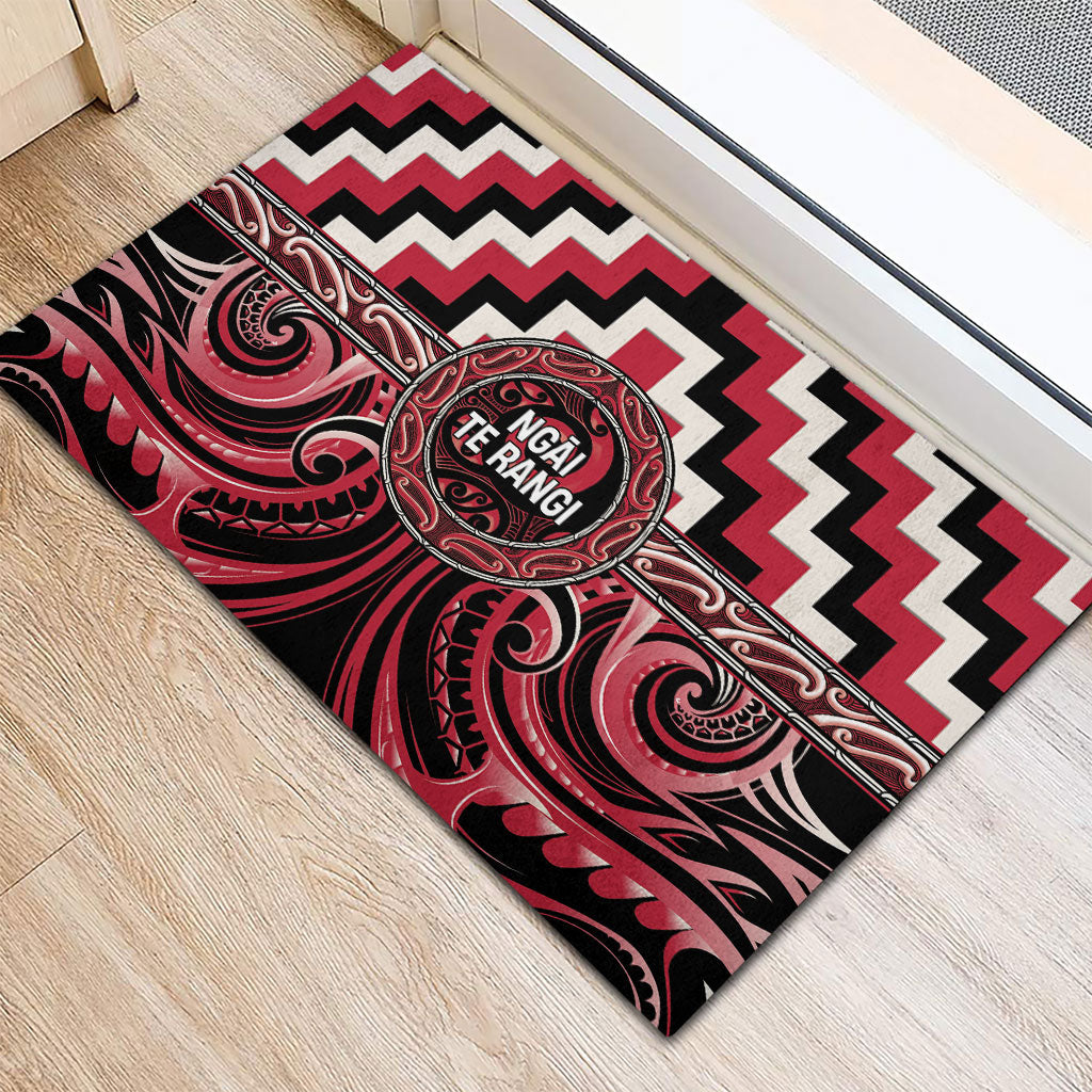 Aotearoa Ngai Te Rangi Rubber Doormat Maori Iwi Poutama Puhoro Tattoo