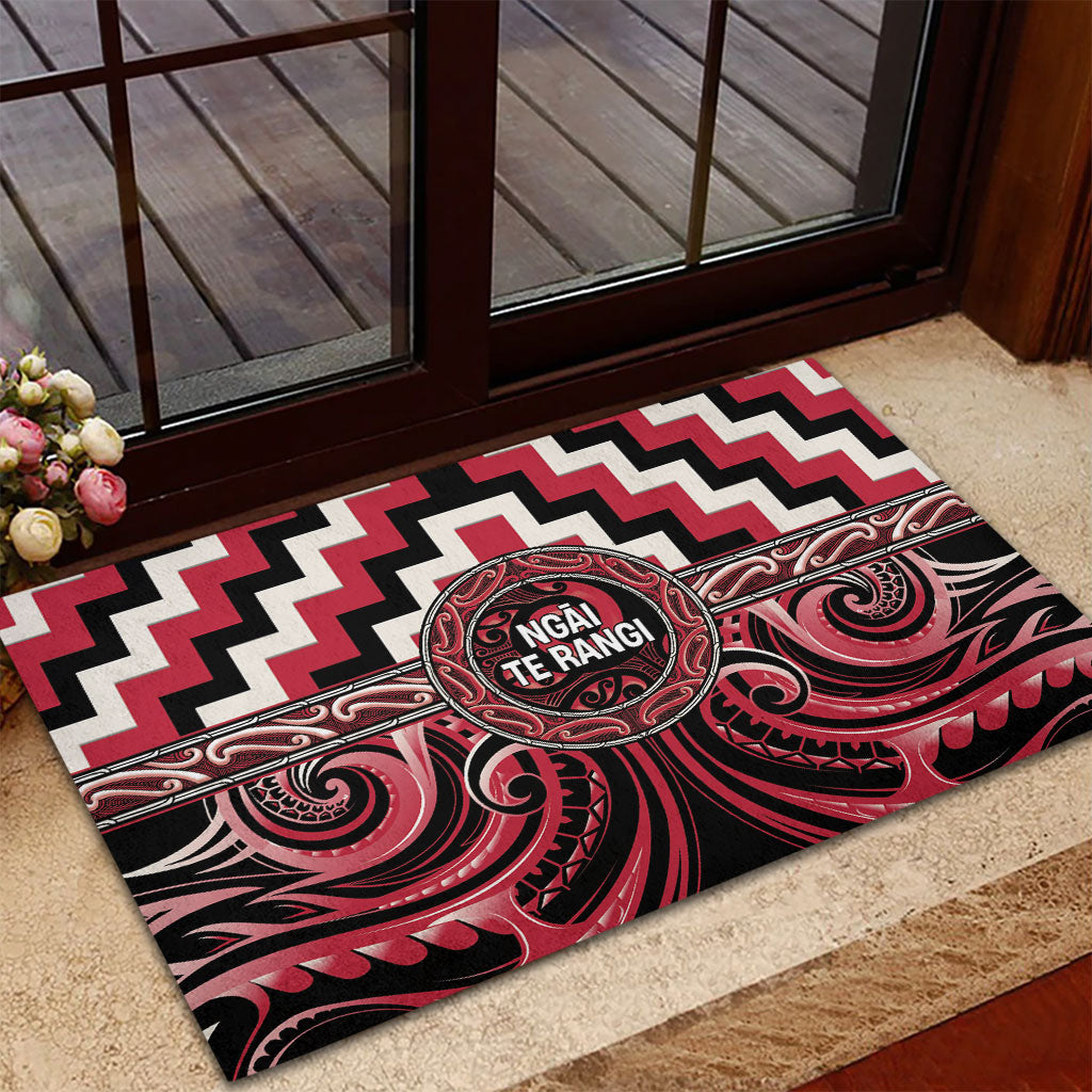 Aotearoa Ngai Te Rangi Rubber Doormat Maori Iwi Poutama Puhoro Tattoo
