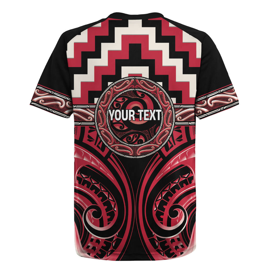 Aotearoa Ngai Te Rangi Personalised Rugby Jersey Maori Iwi Poutama Puhoro Tattoo