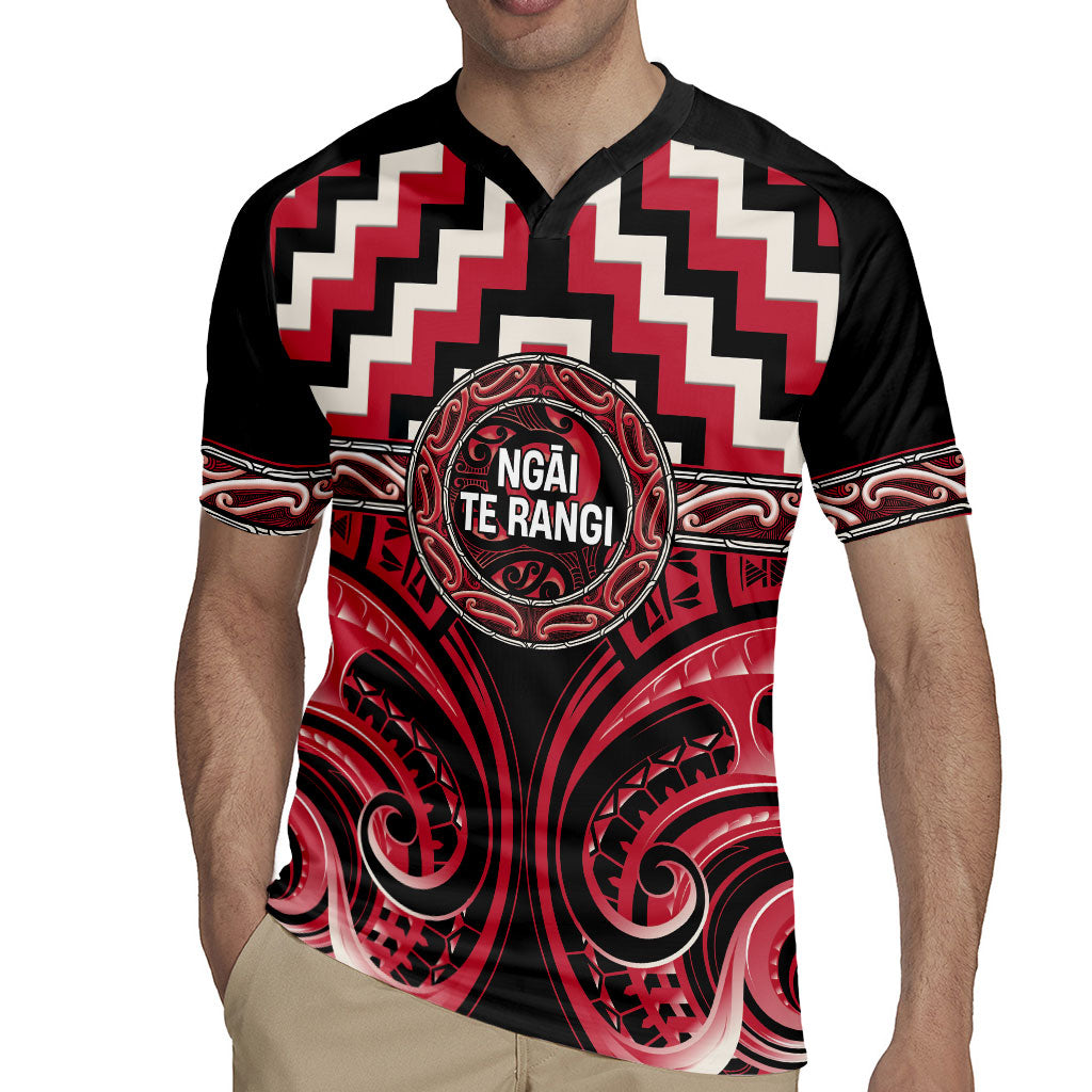 Aotearoa Ngai Te Rangi Personalised Rugby Jersey Maori Iwi Poutama Puhoro Tattoo