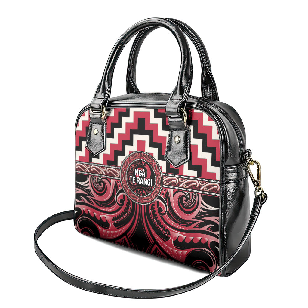 Aotearoa Ngai Te Rangi Shoulder Handbag Maori Iwi Poutama Puhoro Tattoo