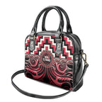 Aotearoa Ngai Te Rangi Shoulder Handbag Maori Iwi Poutama Puhoro Tattoo