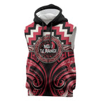 Aotearoa Ngai Te Rangi Personalised Sleeveless Hoodie Maori Iwi Poutama Puhoro Tattoo