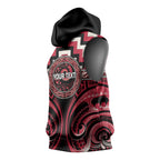 Aotearoa Ngai Te Rangi Personalised Sleeveless Hoodie Maori Iwi Poutama Puhoro Tattoo