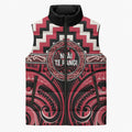 Aotearoa Ngai Te Rangi Personalised Sleeveless Puffer Jacket Maori Iwi Poutama Puhoro Tattoo