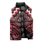 Aotearoa Ngai Te Rangi Personalised Sleeveless Puffer Jacket Maori Iwi Poutama Puhoro Tattoo
