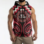 Aotearoa Ngai Te Rangi Personalised Sleeveless Zip Hoodie Maori Iwi Poutama Puhoro Tattoo