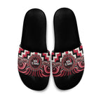 Aotearoa Ngai Te Rangi Slide Sandals Maori Iwi Poutama Puhoro Tattoo