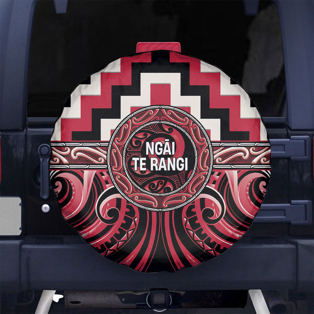Aotearoa Ngai Te Rangi Spare Tire Cover Maori Iwi Poutama Puhoro Tattoo