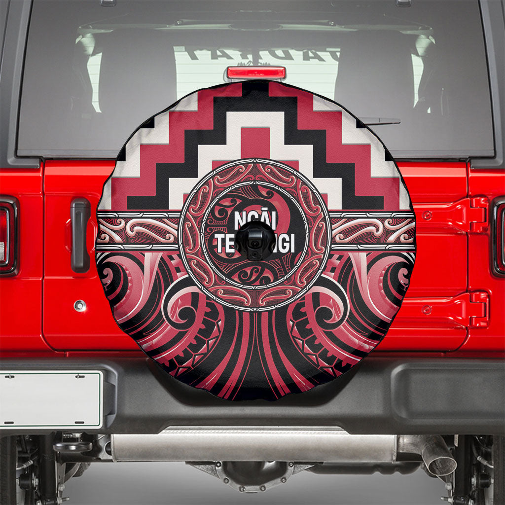 Aotearoa Ngai Te Rangi Spare Tire Cover Maori Iwi Poutama Puhoro Tattoo