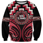 Aotearoa Ngai Te Rangi Personalised Sweatshirt Maori Iwi Poutama Puhoro Tattoo