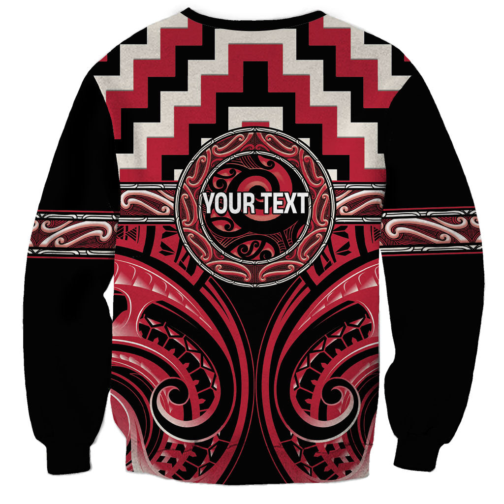 Aotearoa Ngai Te Rangi Personalised Sweatshirt Maori Iwi Poutama Puhoro Tattoo