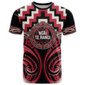 Aotearoa Ngai Te Rangi Personalised T Shirt Maori Iwi Poutama Puhoro Tattoo