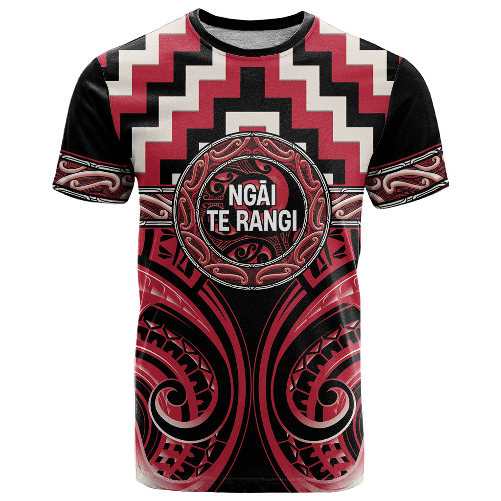 Aotearoa Ngai Te Rangi Personalised T Shirt Maori Iwi Poutama Puhoro Tattoo