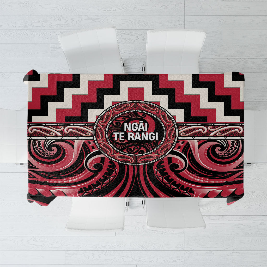 Aotearoa Ngai Te Rangi Tablecloth Maori Iwi Poutama Puhoro Tattoo
