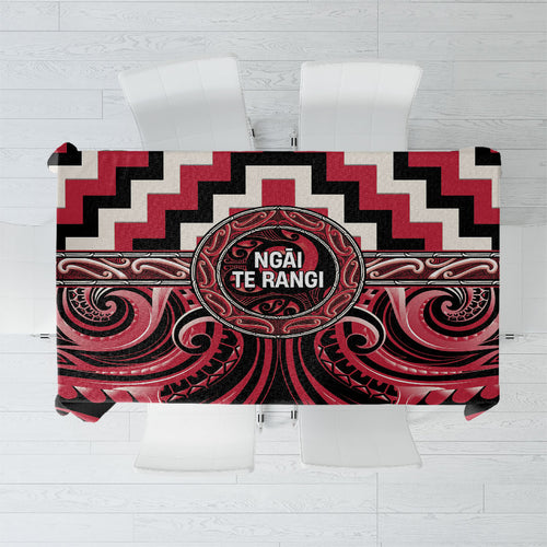 Aotearoa Ngai Te Rangi Tablecloth Maori Iwi Poutama Puhoro Tattoo