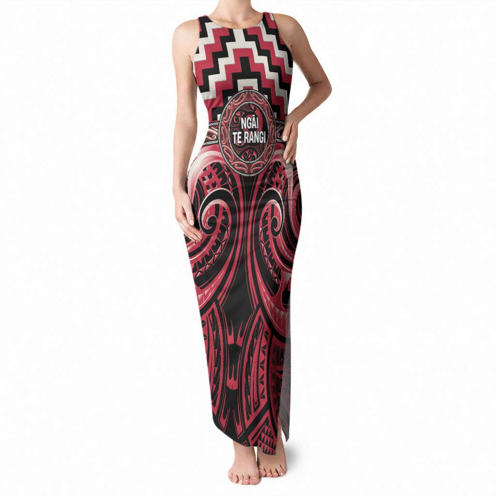 Aotearoa Ngai Te Rangi Personalised Tank Maxi Dress Maori Iwi Poutama Puhoro Tattoo