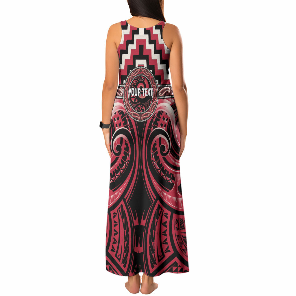 Aotearoa Ngai Te Rangi Personalised Tank Maxi Dress Maori Iwi Poutama Puhoro Tattoo