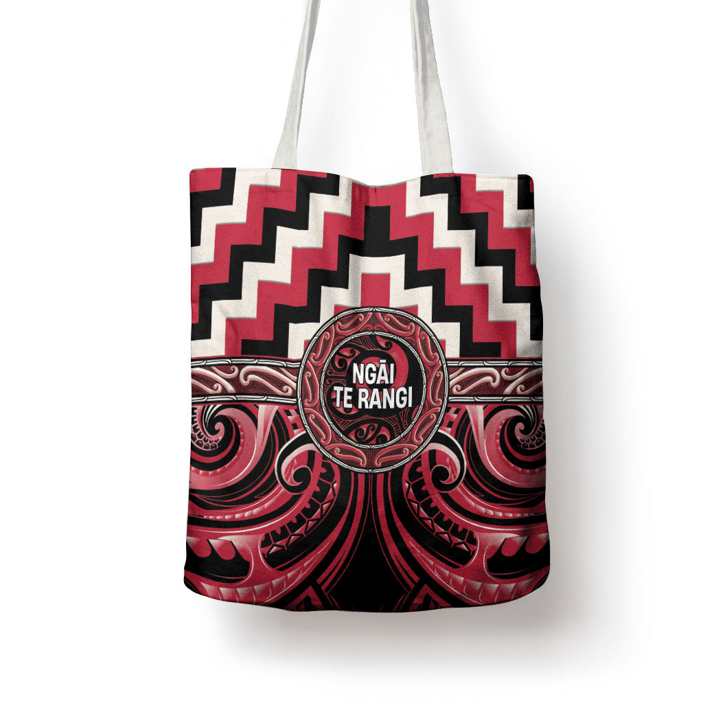 Aotearoa Ngai Te Rangi Tote Bag Maori Iwi Poutama Puhoro Tattoo