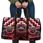 Aotearoa Ngai Te Rangi Travel Bag Maori Iwi Poutama Puhoro Tattoo