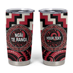 Aotearoa Ngai Te Rangi Personalised Tumbler Cup Maori Iwi Poutama Puhoro Tattoo