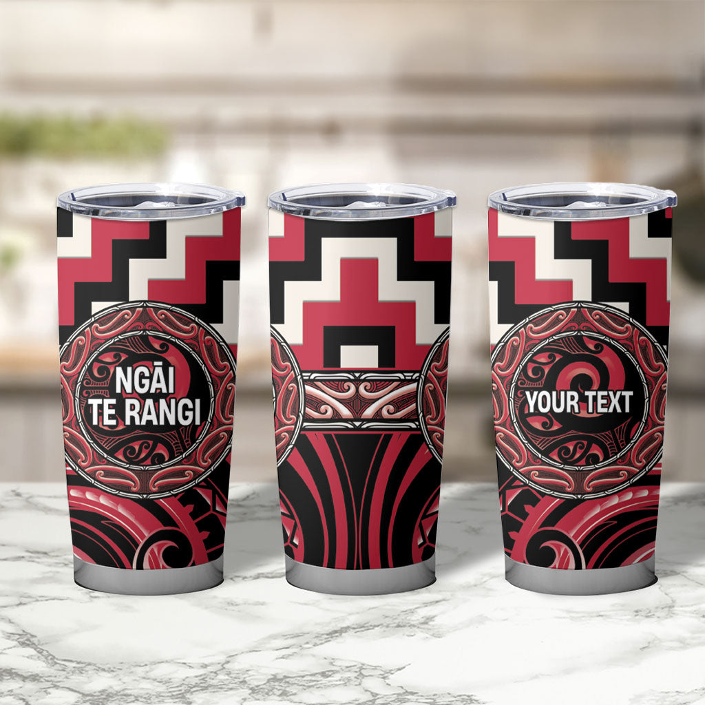 Aotearoa Ngai Te Rangi Personalised Tumbler Cup Maori Iwi Poutama Puhoro Tattoo