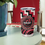 Aotearoa Ngai Te Rangi Personalised Tumbler Cup Maori Iwi Poutama Puhoro Tattoo