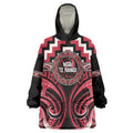 Aotearoa Ngai Te Rangi Personalised Wearable Blanket Hoodie Maori Iwi Poutama Puhoro Tattoo