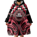 Aotearoa Ngai Te Rangi Personalised Wearable Blanket Hoodie Maori Iwi Poutama Puhoro Tattoo