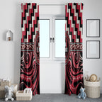 Aotearoa Ngai Te Rangi Window Curtain Maori Iwi Poutama Puhoro Tattoo