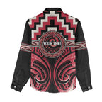 Aotearoa Ngai Te Rangi Personalised Women Casual Shirt Maori Iwi Poutama Puhoro Tattoo
