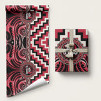 Aotearoa Ngai Te Rangi Wrapping Paper Maori Iwi Poutama Puhoro Tattoo