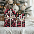 Aotearoa Ngai Te Rangi Wrapping Paper Maori Iwi Poutama Puhoro Tattoo