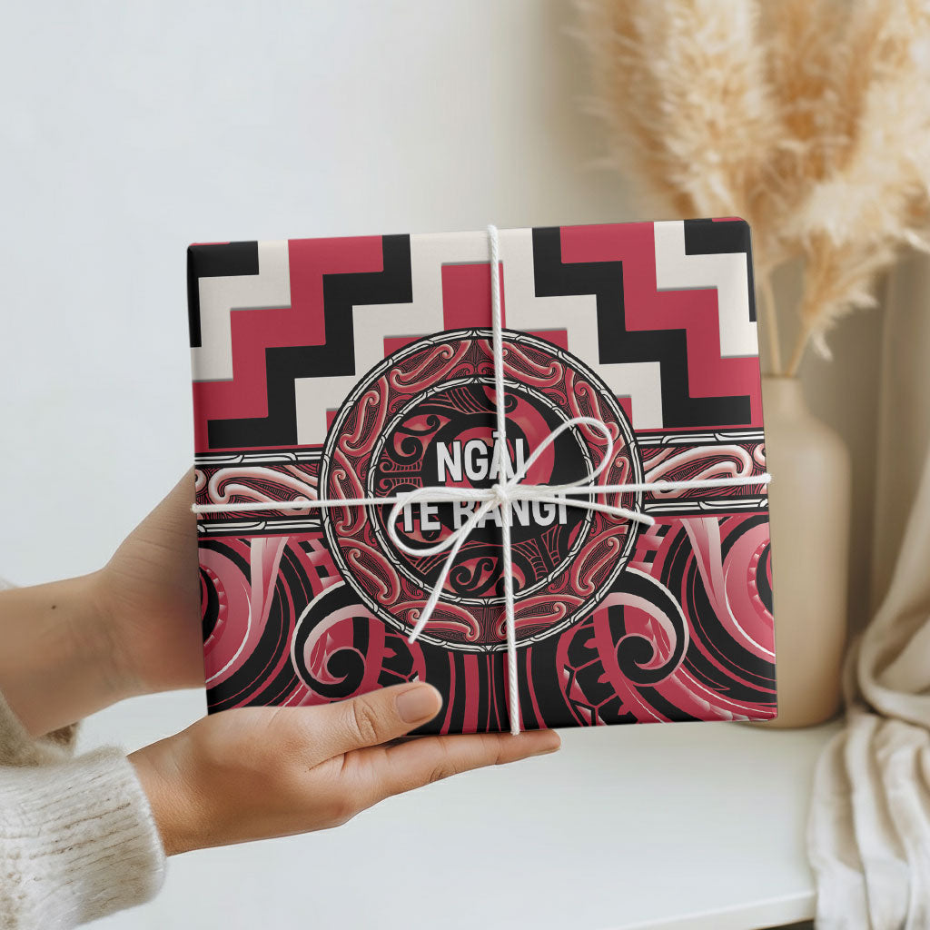 Aotearoa Ngai Te Rangi Wrapping Paper Maori Iwi Poutama Puhoro Tattoo