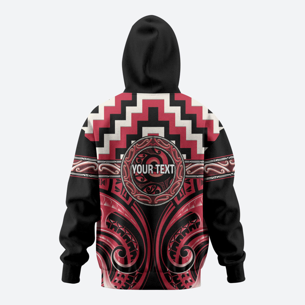 Aotearoa Ngai Te Rangi Personalised Zip Hoodie Maori Iwi Poutama Puhoro Tattoo
