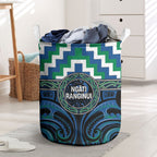 Aotearoa Ngati Ranginui Laundry Basket Maori Iwi Poutama Puhoro Tattoo