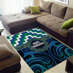 Aotearoa Ngati Ranginui Area Rug Maori Iwi Poutama Puhoro Tattoo
