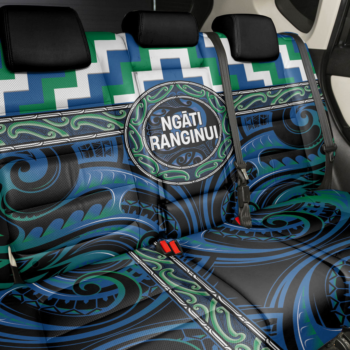 Aotearoa Ngati Ranginui Back Car Seat Cover Maori Iwi Poutama Puhoro Tattoo