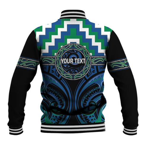 Aotearoa Ngati Ranginui Personalised Baseball Jacket Maori Iwi Poutama Puhoro Tattoo