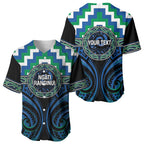 Aotearoa Ngati Ranginui Personalised Baseball Jersey Maori Iwi Poutama Puhoro Tattoo