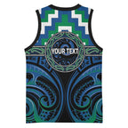 Aotearoa Ngati Ranginui Personalised Basketball Jersey Maori Iwi Poutama Puhoro Tattoo