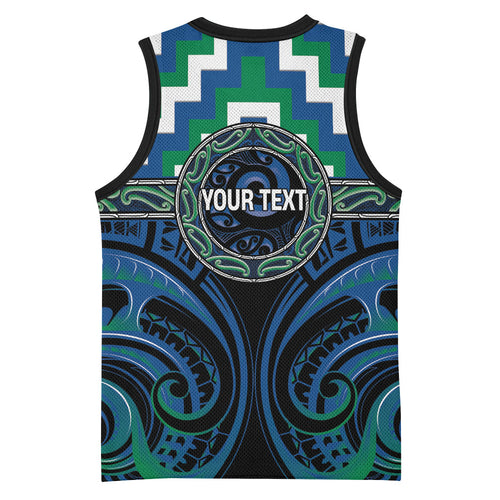 Aotearoa Ngati Ranginui Personalised Basketball Jersey Maori Iwi Poutama Puhoro Tattoo