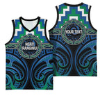 Aotearoa Ngati Ranginui Personalised Basketball Jersey Maori Iwi Poutama Puhoro Tattoo