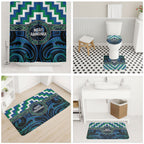 Aotearoa Ngati Ranginui Bathroom Set Maori Iwi Poutama Puhoro Tattoo
