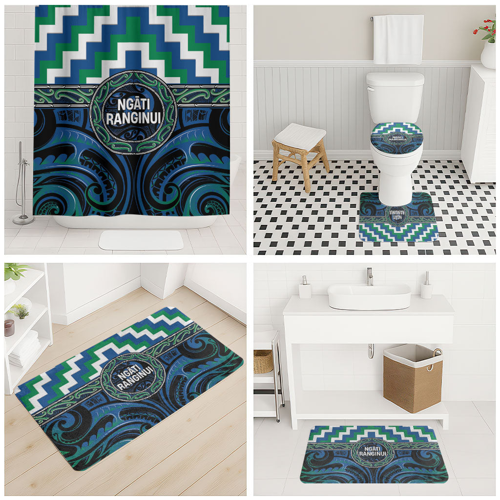 Aotearoa Ngati Ranginui Bathroom Set Maori Iwi Poutama Puhoro Tattoo