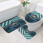 Aotearoa Ngati Ranginui Bathroom Set Maori Iwi Poutama Puhoro Tattoo