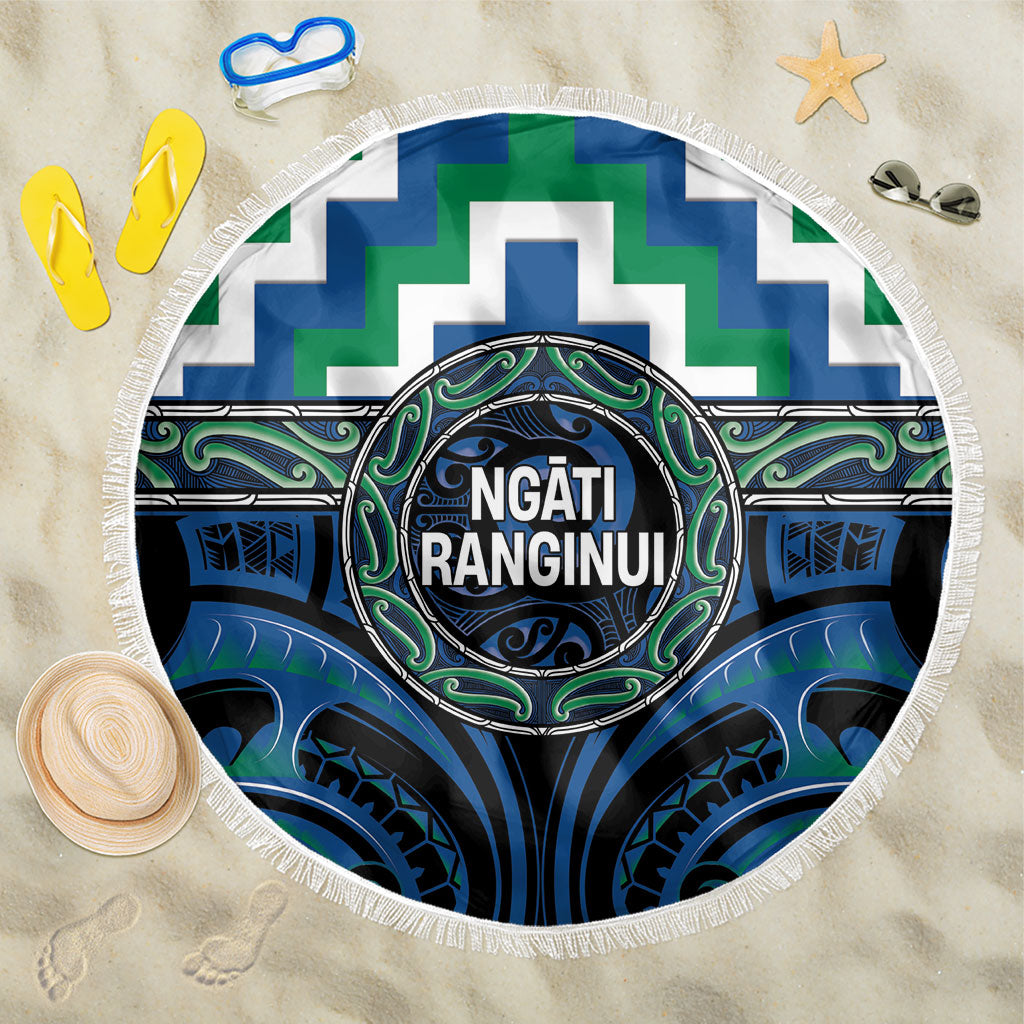 Aotearoa Ngati Ranginui Beach Blanket Maori Iwi Poutama Puhoro Tattoo