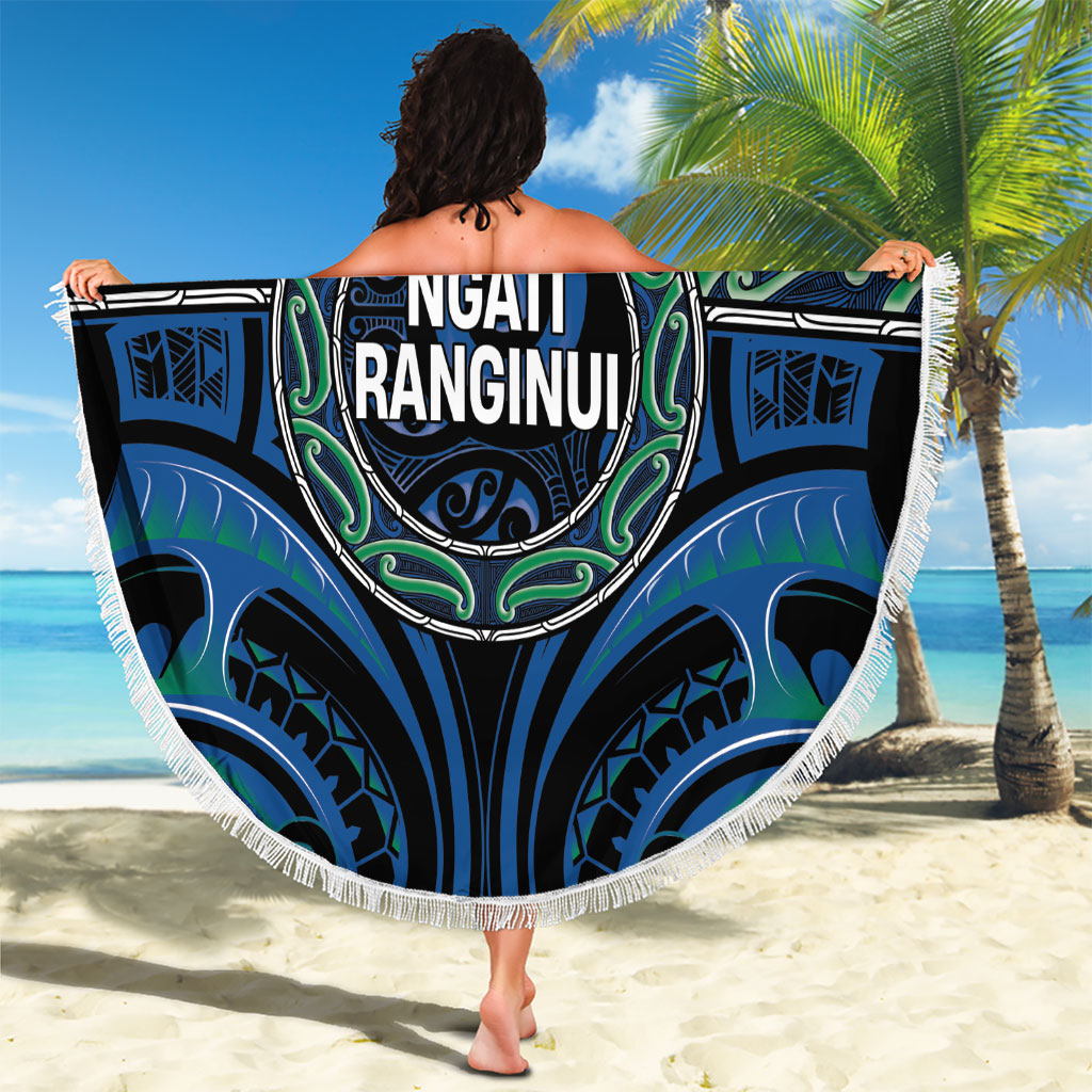 Aotearoa Ngati Ranginui Beach Blanket Maori Iwi Poutama Puhoro Tattoo